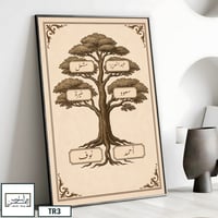 TR3 لوحة شجرة العائلة، فخامة، لمسة كلاسيكية.