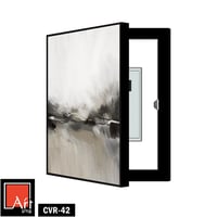 CVR42 لوحة خزانة مخفية أبيض وأسود