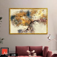 A89 لوحة فنية تجسد جمال الطبيعة بألوان دافئة وغنية...
