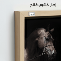 HR98 لوحة فنية معاصرة تصور رأس حصان عربي أصيل بلون...