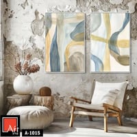 A1015 لوحة ثنائية بألوان مائية هادئة