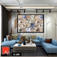 A146 لوحة حائطية بتصميم فسيفسائي عصري تجمع بين الأ...