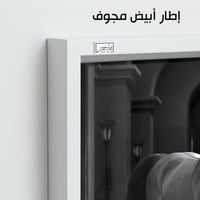 HR229 لوحة فنية معاصرة تصور حصانًا بنيًا واقفًا في...