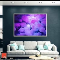 A-44 " لوحة فنية ساحرة تظهر قناديل البحر بتدرجات أ...