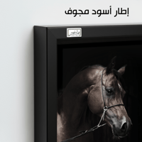 HR98 لوحة فنية معاصرة تصور رأس حصان عربي أصيل بلون...