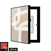 CVR16 لوحة خزانة مخفية بخطوط بيضاء