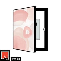 CVR73 لوحة تجريدية بأشكال عضوية بدرجات الوردي