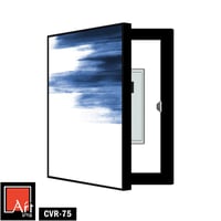 CVR75 لوحة تجريدية بلمسات زرقاء عصرية