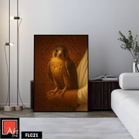 FLC21 لوحة صقر، يد الصقار، تراث أصيل.