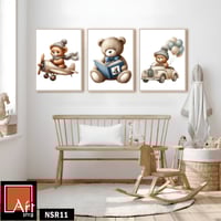 NSR11 ثلاث لوحات دببة في مغامرات لطيفة.