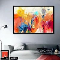 A185 لوحة فنية جدارية بألوان زاهية وجريئة، تضفي جو...