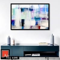 A245 لوحة فنية تجريدية بألوان ناعمة ومتناسقة، تضيف...