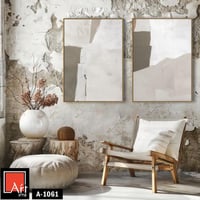 A1061 لوحه تجريديه بتدرجات اللون الرمادي