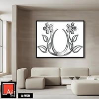 A950 لوحة فنية عصرية تتميز بتصميم أنيق وأنيق. تتكو...