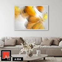A954 لوحة تجريدية عصرية تتميز بألوانها الزاهية وال...