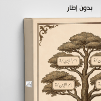 TR3 لوحة شجرة العائلة، فخامة، لمسة كلاسيكية.