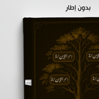 TR8 لوحة شجرة العائلة، فخامة، لمسة كلاسيكية.