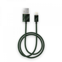 - كيبل لايتننق قماشي بطول 1 متر من iDEAL - بألوان...