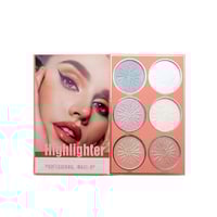 دفتر باليت كرستين 4 في 1 ظلال العيون+ اضاءة + احمر...