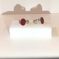 خاتم أطفال مع حُلية كبيرة أنيقة ,تصميم الخطوط المم...