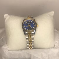 ساعة شبيه رولكس أطفال عصرية ذات كرستال براق، مطلية...