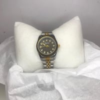 ساعة شبيه رولكس أطفال عصرية ذات كرستال براق، مطلية...