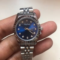 ساعة شبيه رولكس أطفال عصرية ذات كرستال براق، مطلية...