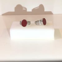 خاتم أطفال مع حُلية كبيرة أنيقة ,تصميم الخطوط المم...