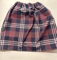 وزرة / فوطة أطفال ,بطبعة كاروهات ,مع مطاط مريح