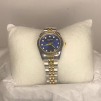 ساعة شبيه رولكس أطفال عصرية ذات كرستال براق، مطلية...