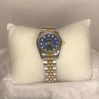 ساعة شبيه رولكس أطفال عصرية ذات كرستال براق، مطلية...