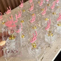 ١٠ علب اكريلك مع تولة كريستال