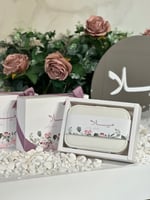 حقيبة مجوهرات كبيره ( جلد ابيض )