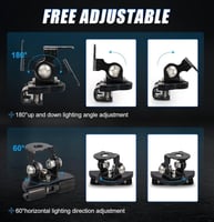 قاعدة تثبيت الكشافات ( تركيب بدون ثقب ) (قطعتين) ف...