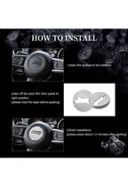 ملصق كريستال لتزين الدركسون بشعار جيب