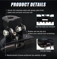 قاعدة تثبيت الكشافات ( تركيب بدون ثقب ) (قطعتين) ف...