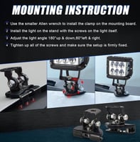 قاعدة تثبيت الكشافات ( تركيب بدون ثقب ) (قطعتين) ف...