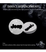 ملصق كريستال لتزين الدركسون بشعار جيب