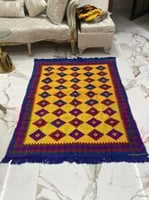 فرشة سدو وجهين ازرق واصفر