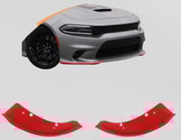 طقم حماية صدام امامي تشارجر (2015 -2023) احمر