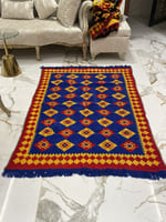 فرشة سدو وجهين ازرق واصفر