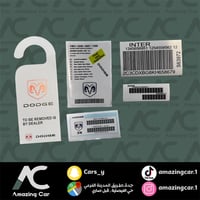 بكج استكرات دودج صغير وكالة قديم