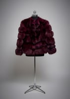 جاكيت فرو FOX برقندي