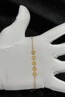 اسوارة وردات ذهب صافي عيار 21 وزن من 1.9 الى 2 جرا...