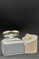 اسوارة مع خاتم ذهب تصميم الماس عيار 18 وزن من 20.9...