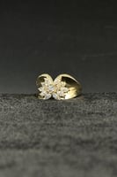 خاتم ذهب تصميم الماس عيار 18 وزن 2.7 جرام