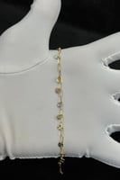 اسوارة جنزير مع دوائر ذهب صافي ايطالي عيار 18 وزن...