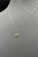 عقد دائري ذهب تصميم الماس عيار 18 وزن 0.3 جرام