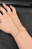 كف مجدول مع دوائر ذهب صافي عيار 21 وزن من 1.5 الى...