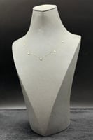 شوكر دوائر مع باقيت تصميم الماس عيار 18 وزن من 0.7...